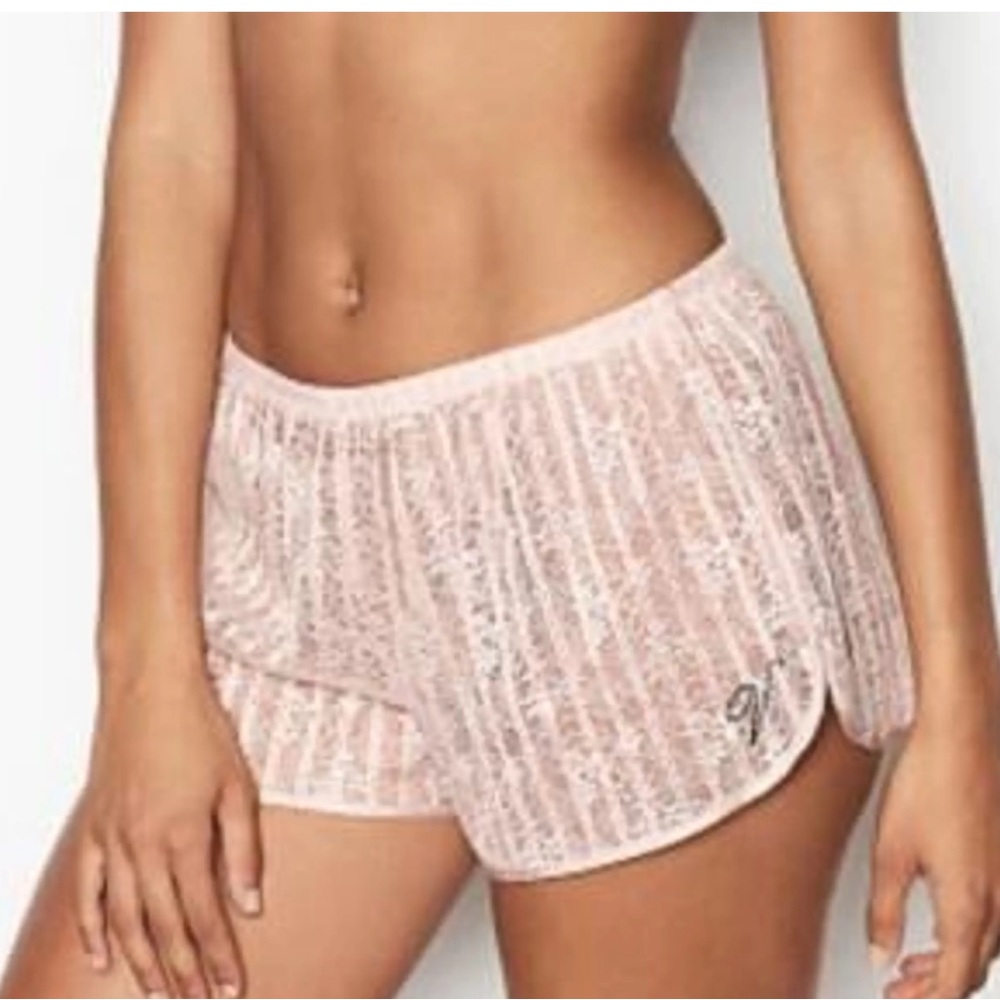 Victoria's Secret Blush Lace PJ Shorts